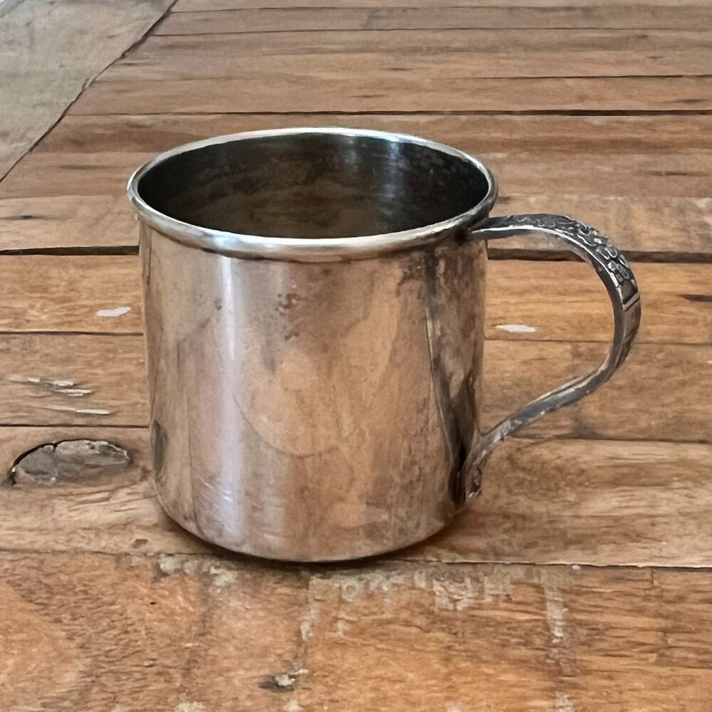 Vintage Rogers 1881 Silver Plated Baby Child Cup Silverplate